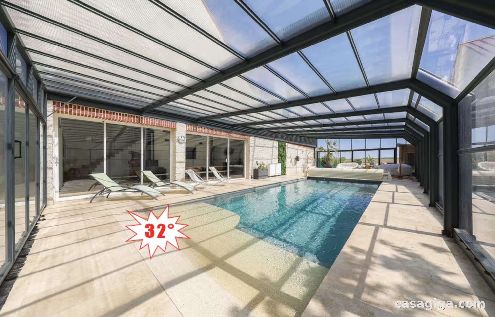Location de house with pool à Léglantiers — photo 2